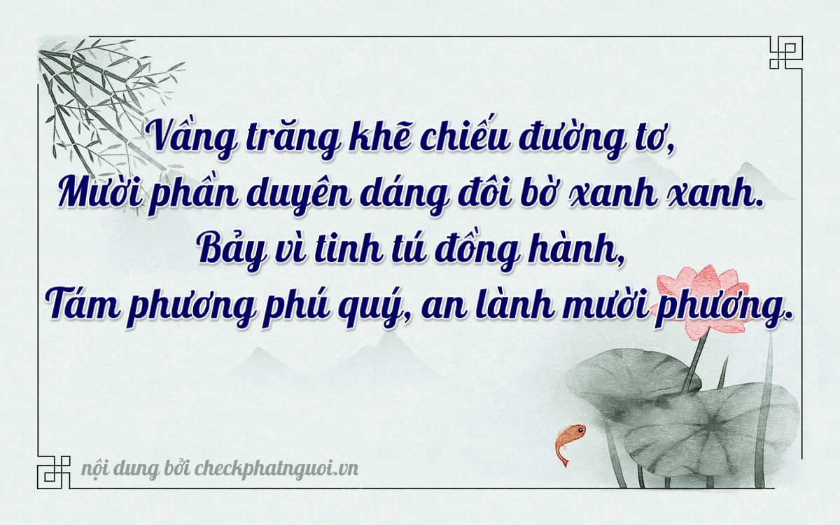 Bài thơ ý nghĩa cho <b>biển số 26A-15788</b> tại website checkphatnguoi.vn