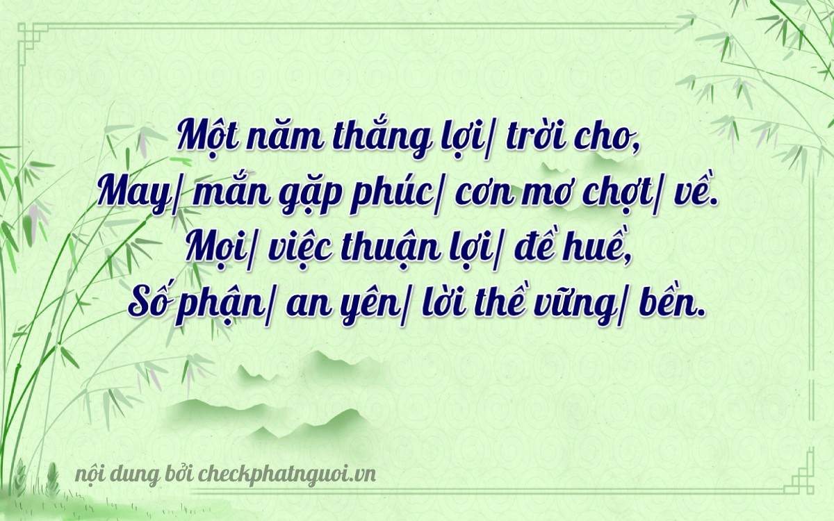Bài thơ ý nghĩa cho <b>biển số 26A-15925</b> tại website checkphatnguoi.vn