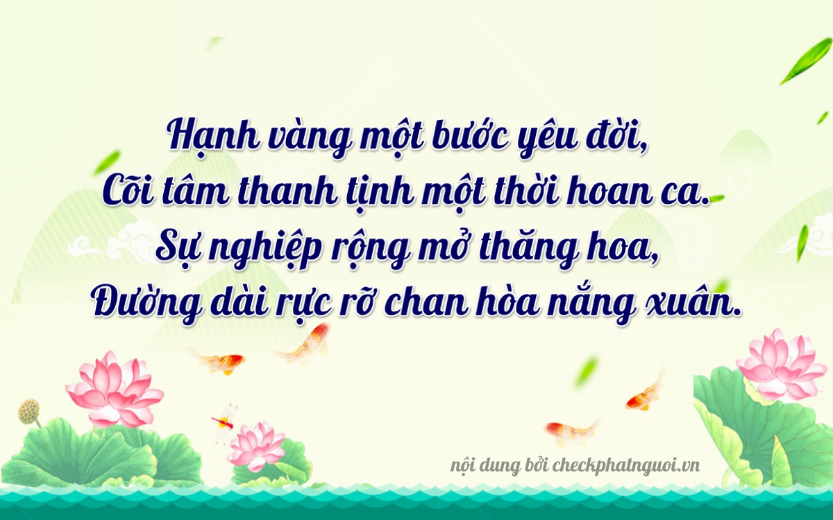 Bài thơ ý nghĩa cho <b>biển số 26A-16542</b> tại website checkphatnguoi.vn