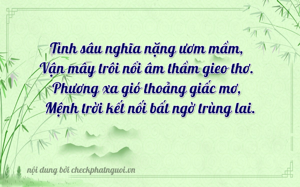 Bài thơ ý nghĩa cho <b>biển số 26A-17212</b> tại website checkphatnguoi.vn