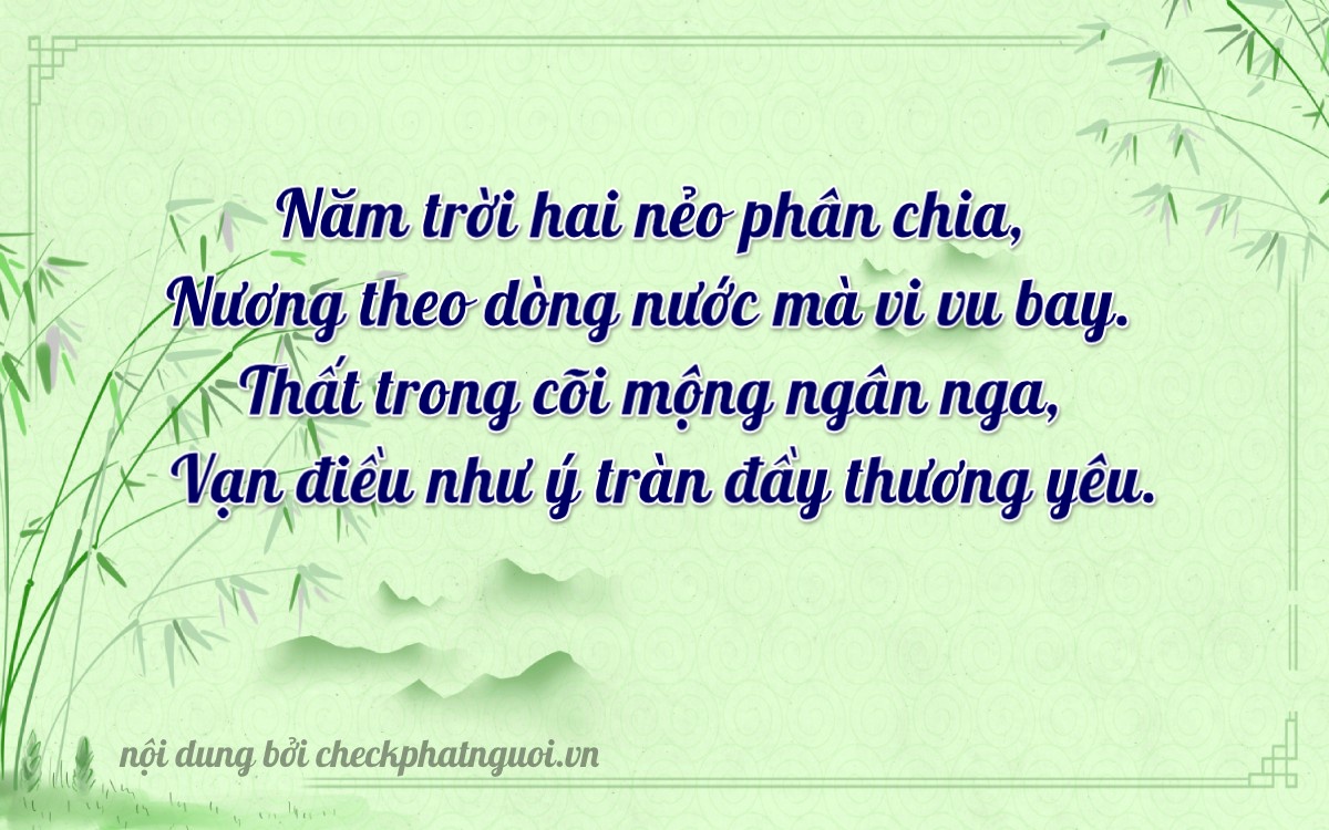 Bài thơ ý nghĩa cho <b>biển số 26A-20278</b> tại website checkphatnguoi.vn