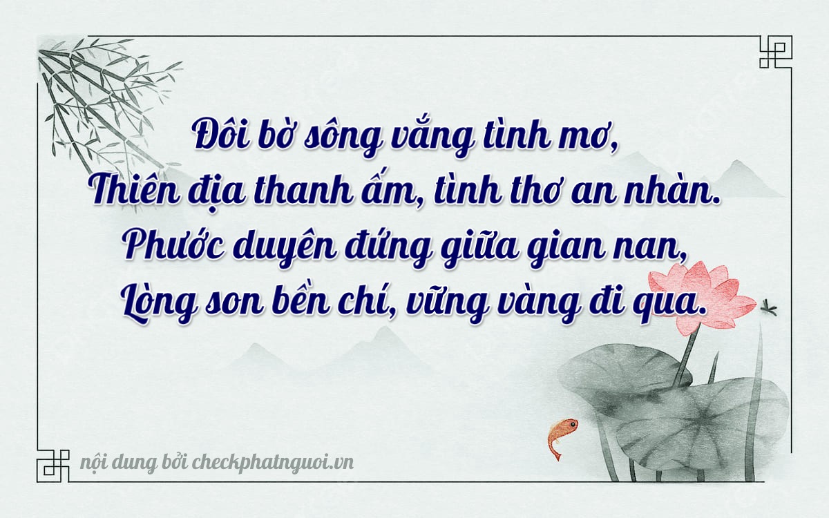 Bài thơ ý nghĩa cho <b>biển số 26A-20706</b> tại website checkphatnguoi.vn