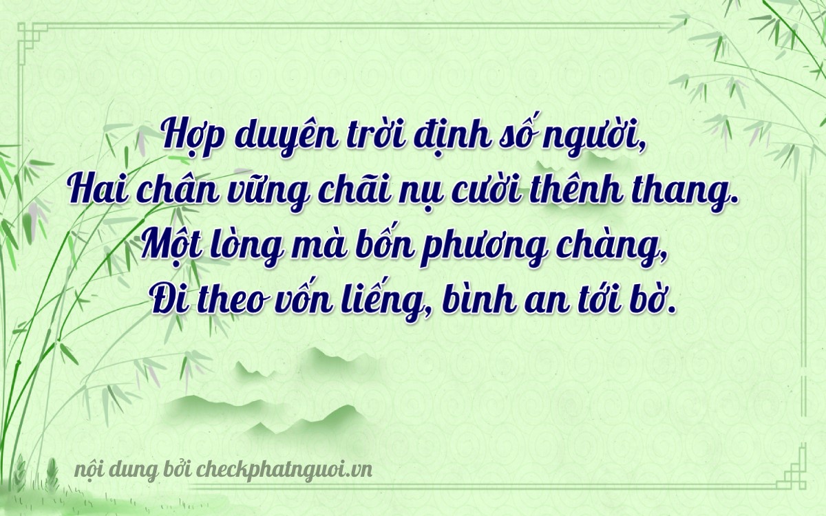 Bài thơ ý nghĩa cho <b>biển số 26A-22172</b> tại website checkphatnguoi.vn