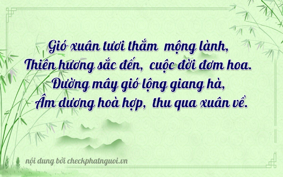 Bài thơ ý nghĩa cho <b>biển số 26A-23219</b> tại website checkphatnguoi.vn