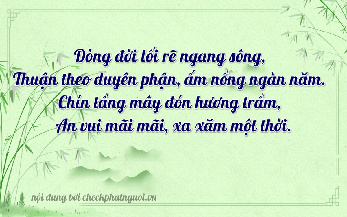 Bài thơ ý nghĩa cho <b>biển số 26A-31948</b> tại website checkphatnguoi.vn