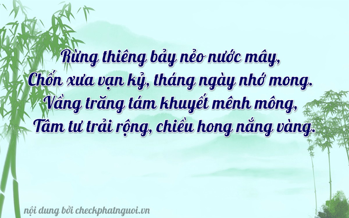 Bài thơ ý nghĩa cho <b>biển số 26AA-17928</b> tại website checkphatnguoi.vn