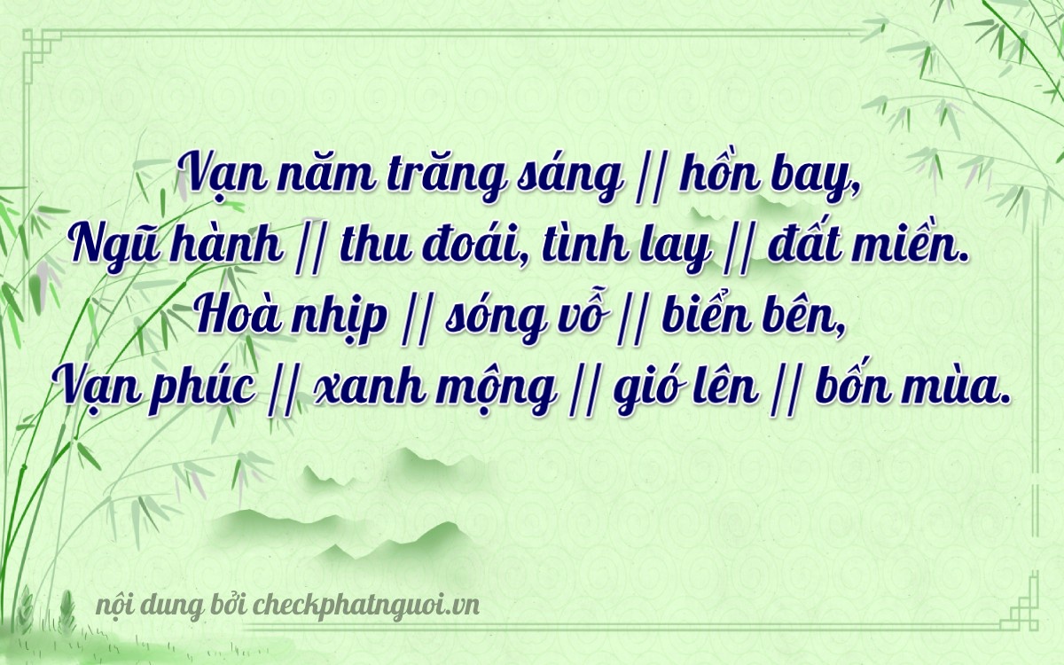 Bài thơ ý nghĩa cho <b>biển số 26AA-25594</b> tại website checkphatnguoi.vn