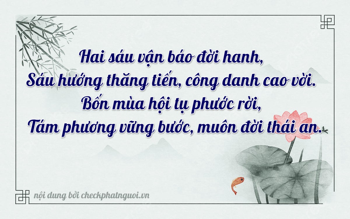 Bài thơ ý nghĩa cho <b>biển số 26AA-26468</b> tại website checkphatnguoi.vn