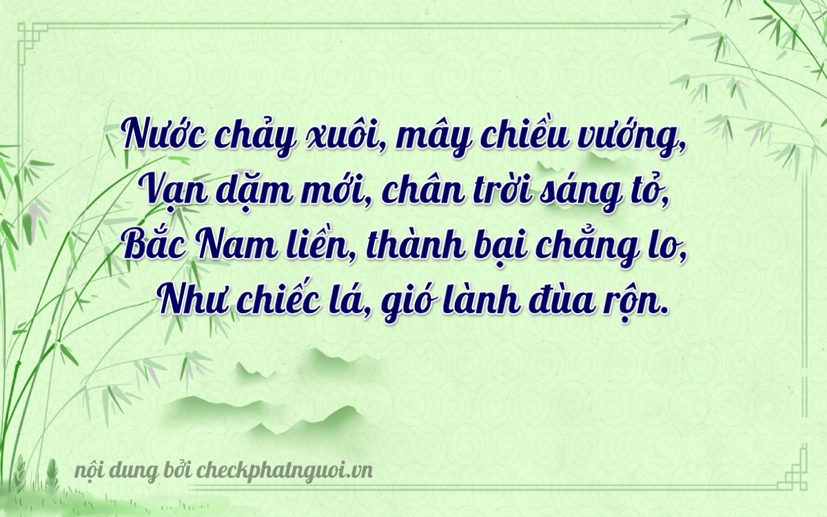 Bài thơ ý nghĩa cho <b>biển số 26AA-36418</b> tại website checkphatnguoi.vn