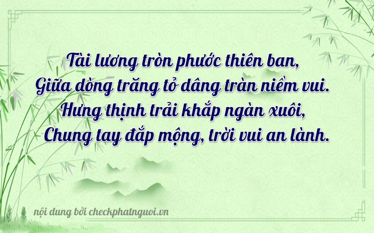 Bài thơ ý nghĩa cho <b>biển số 26AA-41592</b> tại website checkphatnguoi.vn