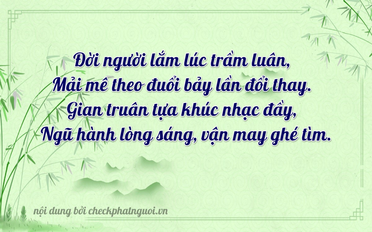 Bài thơ ý nghĩa cho <b>biển số 26AD-02683</b> tại website checkphatnguoi.vn