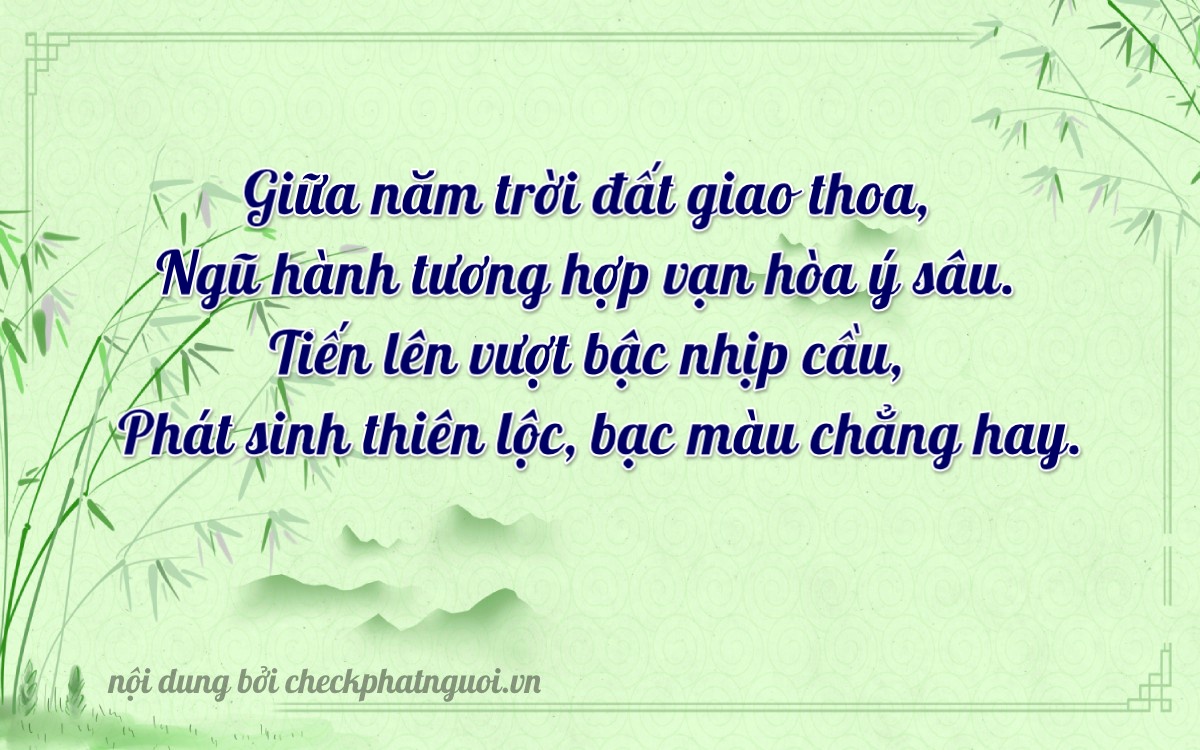 Bài thơ ý nghĩa cho <b>biển số 26AD-05459</b> tại website checkphatnguoi.vn