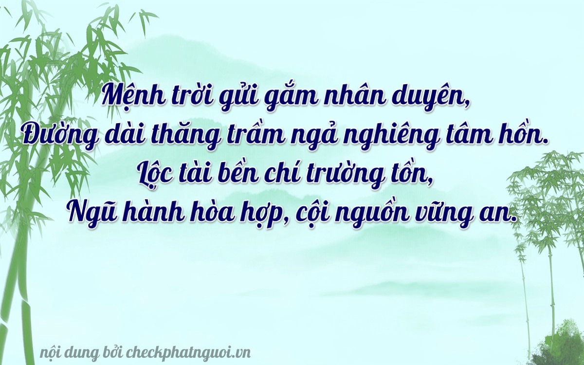Bài thơ ý nghĩa cho <b>biển số 26B-00695</b> tại website checkphatnguoi.vn