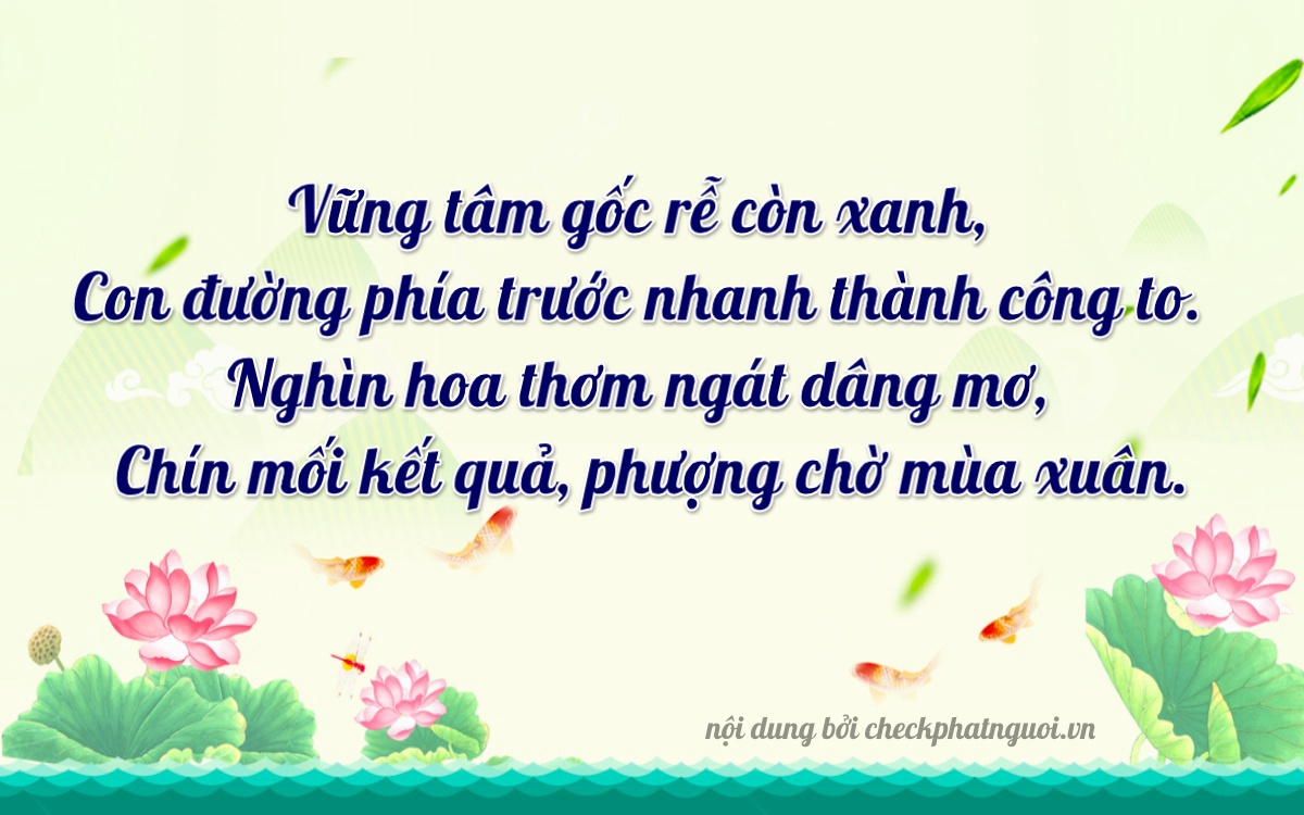 Bài thơ ý nghĩa cho <b>biển số 26B-00699</b> tại website checkphatnguoi.vn