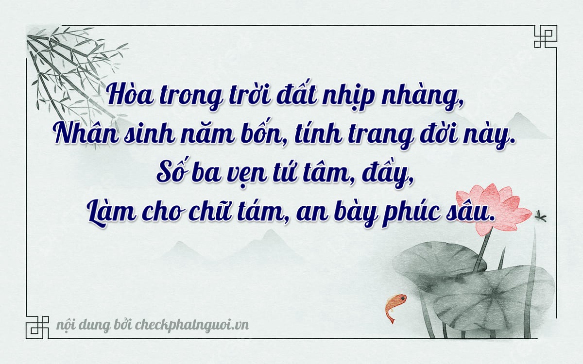 Bài thơ ý nghĩa cho <b>biển số 26B1-35384</b> tại website checkphatnguoi.vn