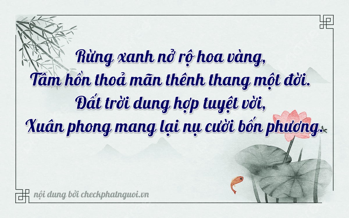 Bài thơ ý nghĩa cho <b>biển số 26B1-47084</b> tại website checkphatnguoi.vn