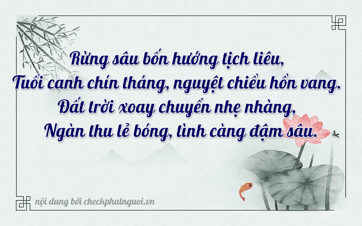 Bài thơ ý nghĩa cho <b>biển số 26B1-81490</b> tại website checkphatnguoi.vn