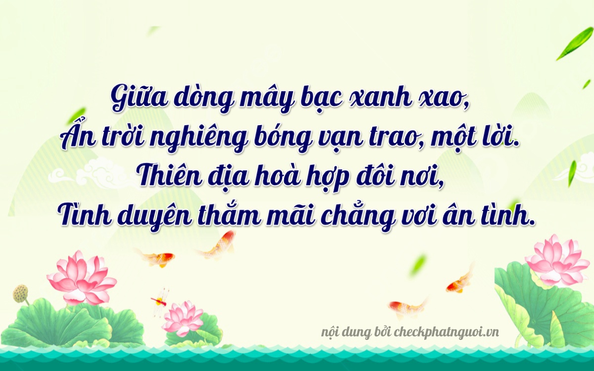 Bài thơ ý nghĩa cho <b>biển số 26B2-03563</b> tại website checkphatnguoi.vn