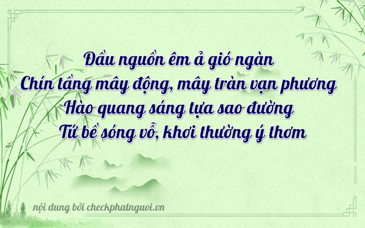 Bài thơ ý nghĩa cho <b>biển số 26B2-09824</b> tại website checkphatnguoi.vn