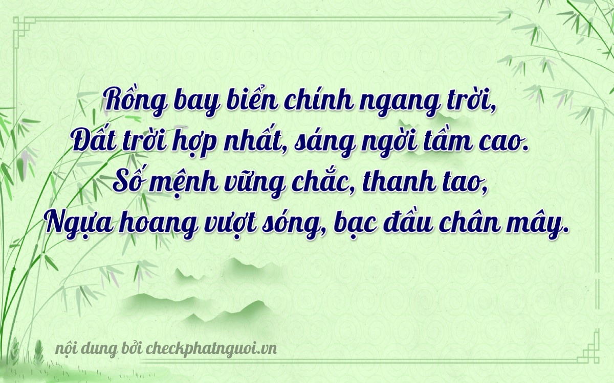 Bài thơ ý nghĩa cho <b>biển số 26B2-28087</b> tại website checkphatnguoi.vn
