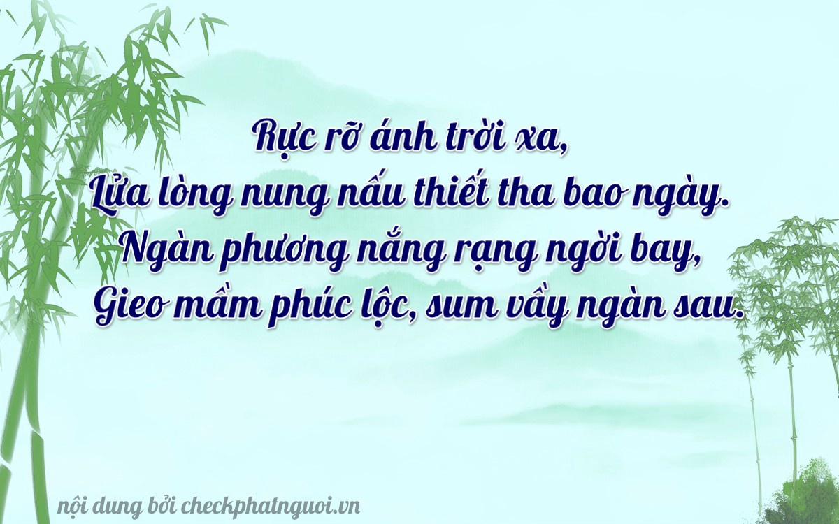 Bài thơ ý nghĩa cho <b>biển số 26B2-51638</b> tại website checkphatnguoi.vn