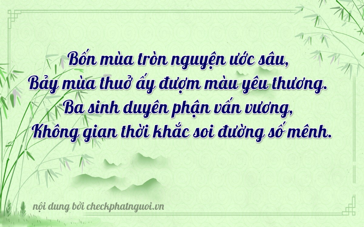 Bài thơ ý nghĩa cho <b>biển số 26B2-75340</b> tại website checkphatnguoi.vn