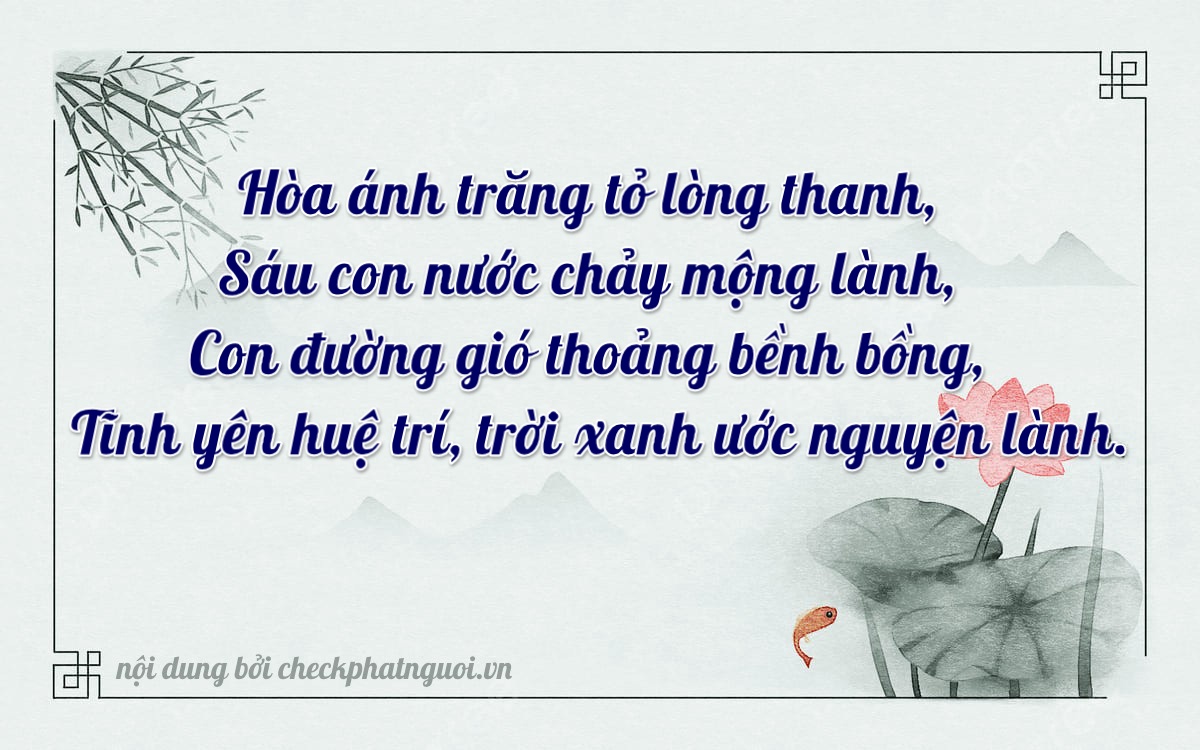 Bài thơ ý nghĩa cho <b>biển số 26C-06030</b> tại website checkphatnguoi.vn