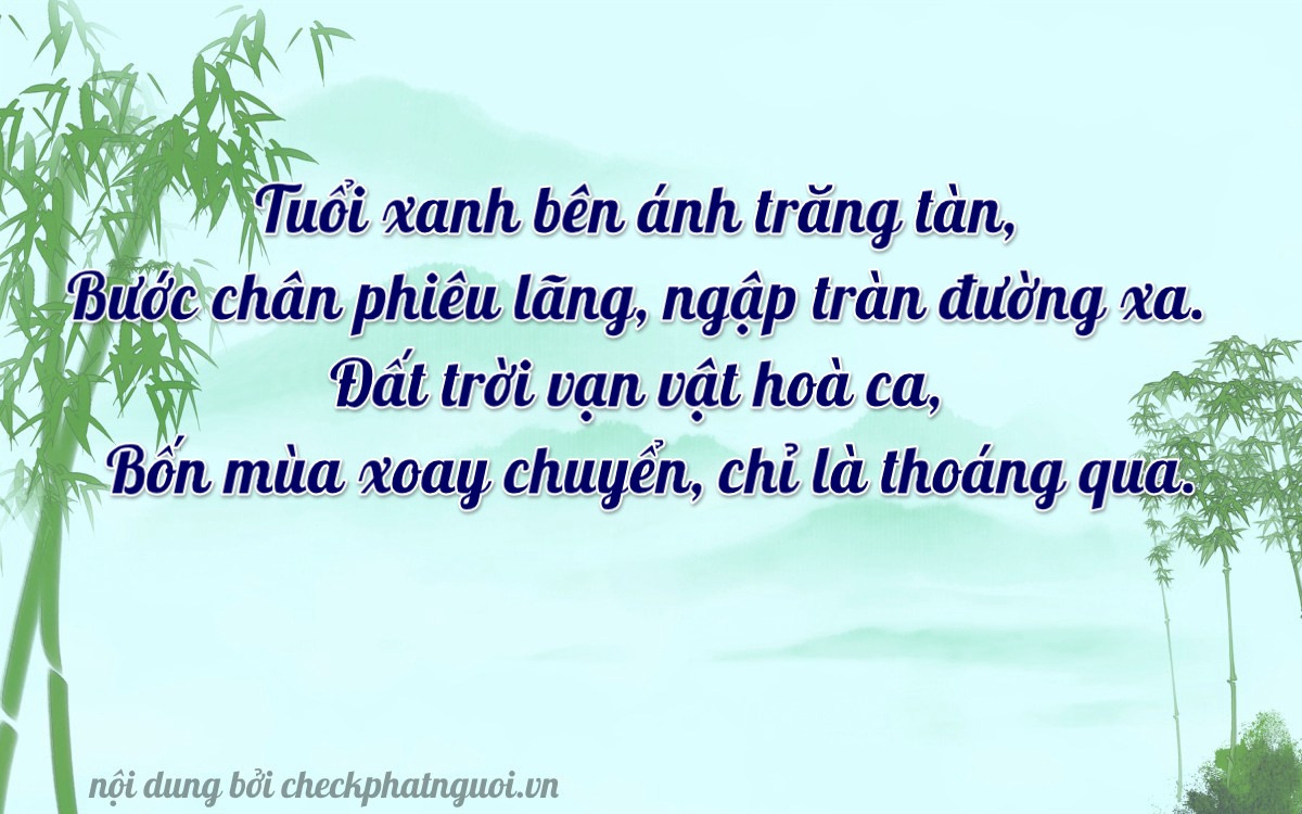 Bài thơ ý nghĩa cho <b>biển số 26C-12744</b> tại website checkphatnguoi.vn
