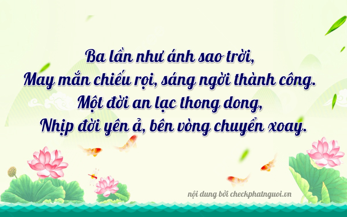 Bài thơ ý nghĩa cho <b>biển số 26D1-33312</b> tại website checkphatnguoi.vn