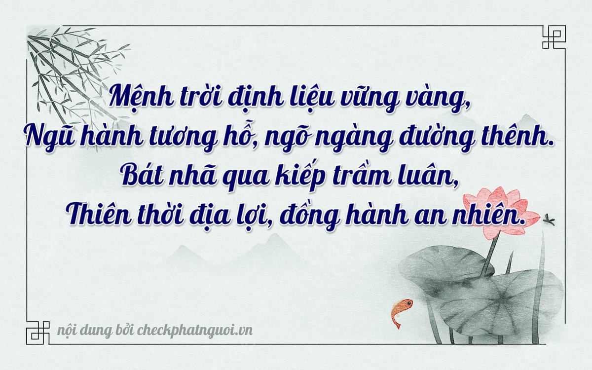 Bài thơ ý nghĩa cho <b>biển số 26D1-38766</b> tại website checkphatnguoi.vn
