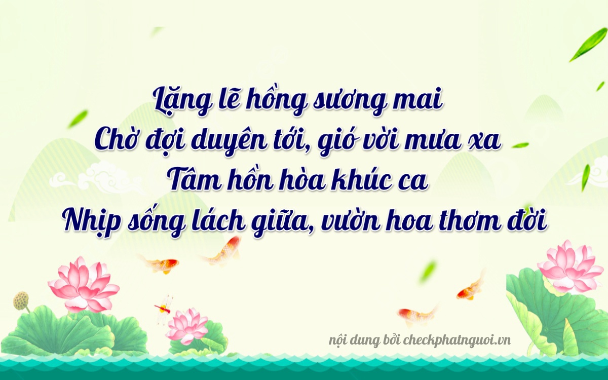 Bài thơ ý nghĩa cho <b>biển số 26D1-40810</b> tại website checkphatnguoi.vn