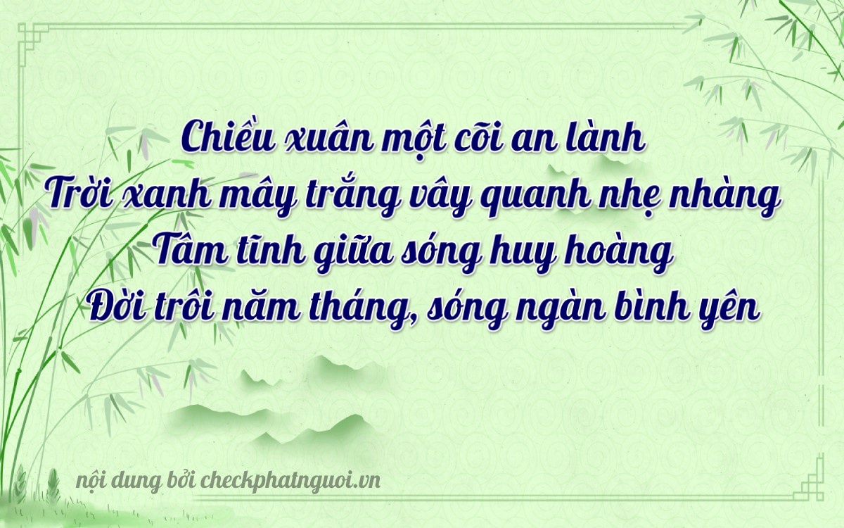 Bài thơ ý nghĩa cho <b>biển số 26F-01081</b> tại website checkphatnguoi.vn