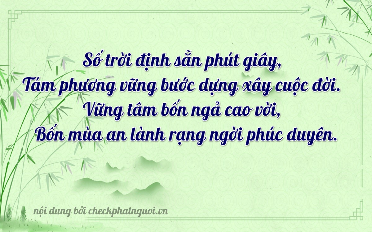 Bài thơ ý nghĩa cho <b>biển số 26F-8442</b> tại website checkphatnguoi.vn