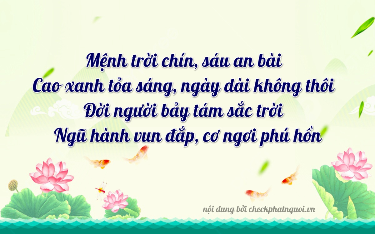 Bài thơ ý nghĩa cho <b>biển số 26F-86669</b> tại website checkphatnguoi.vn