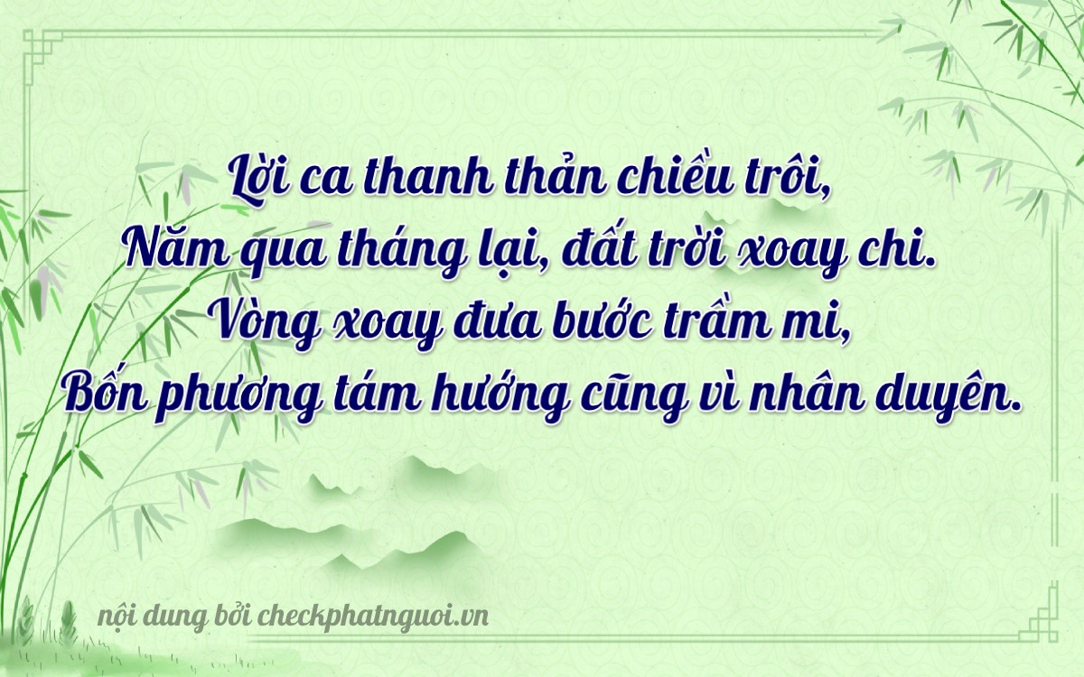 Bài thơ ý nghĩa cho <b>biển số 26G1-35342</b> tại website checkphatnguoi.vn