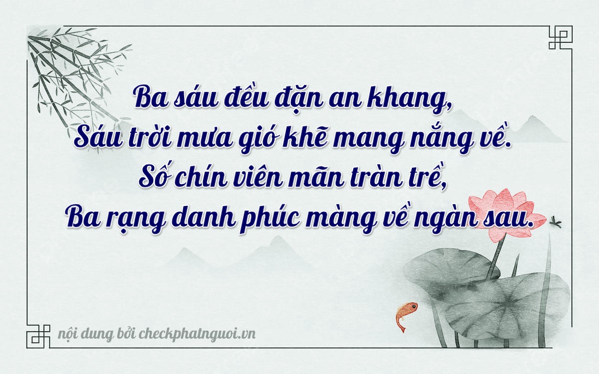 Bài thơ ý nghĩa cho <b>biển số 26G1-36631</b> tại website checkphatnguoi.vn