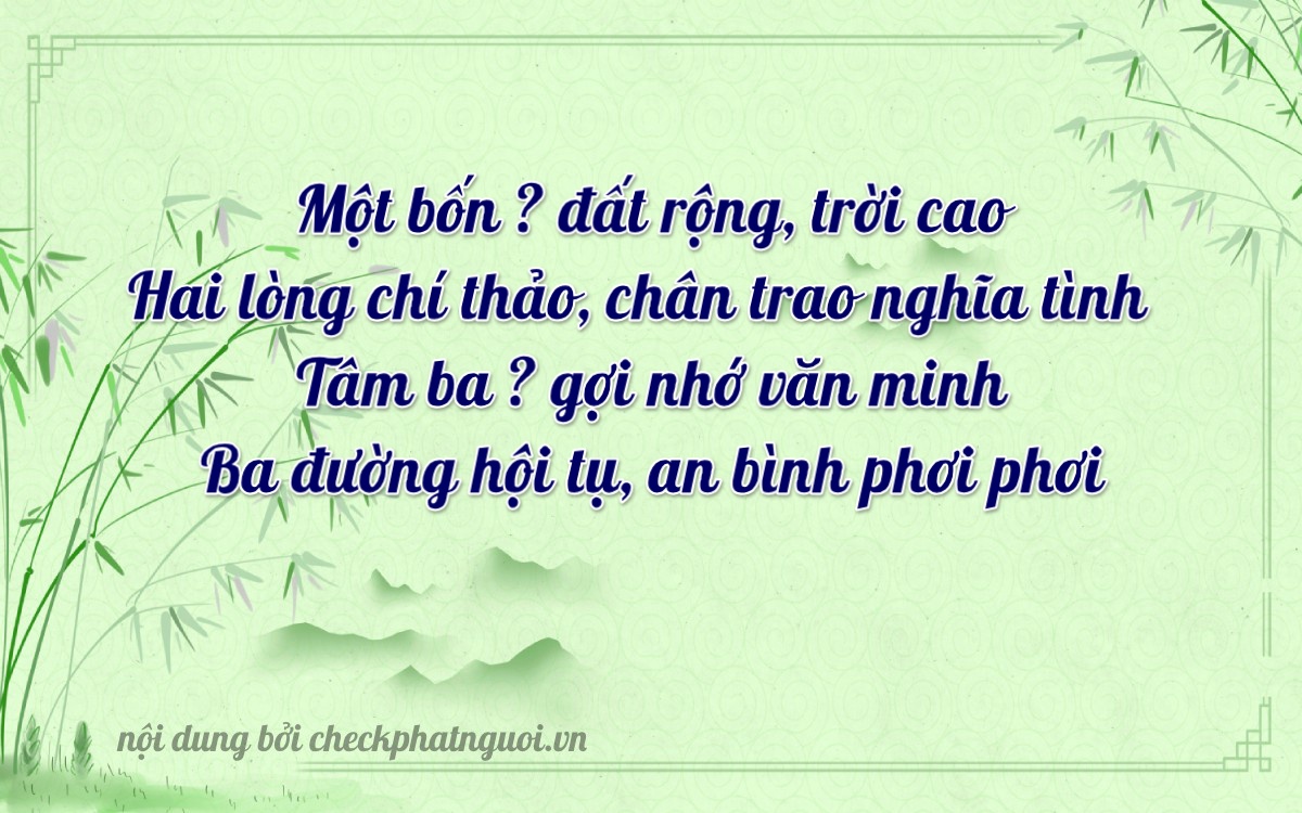 Bài thơ ý nghĩa cho <b>biển số 26H1-14233</b> tại website checkphatnguoi.vn