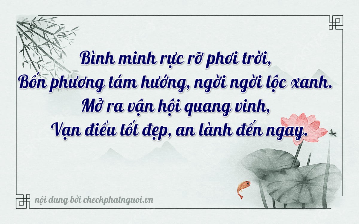 Bài thơ ý nghĩa cho <b>biển số 26K-05939</b> tại website checkphatnguoi.vn