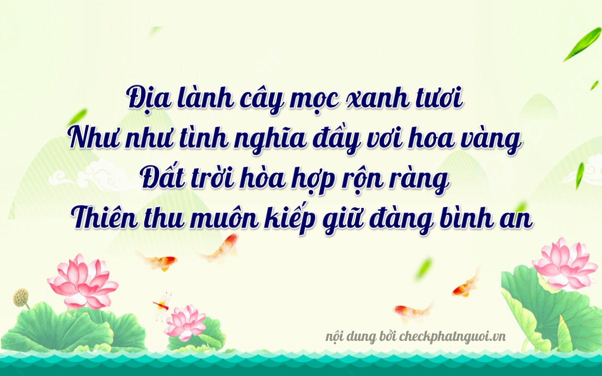 Bài thơ ý nghĩa cho <b>biển số 26L1-16177</b> tại website checkphatnguoi.vn