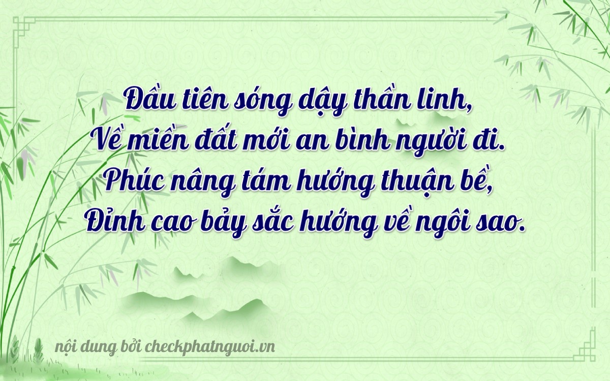 Bài thơ ý nghĩa cho <b>biển số 27A-02137</b> tại website checkphatnguoi.vn