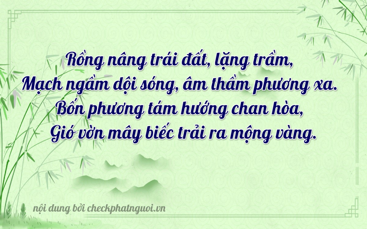 Bài thơ ý nghĩa cho <b>biển số 27A-02280</b> tại website checkphatnguoi.vn