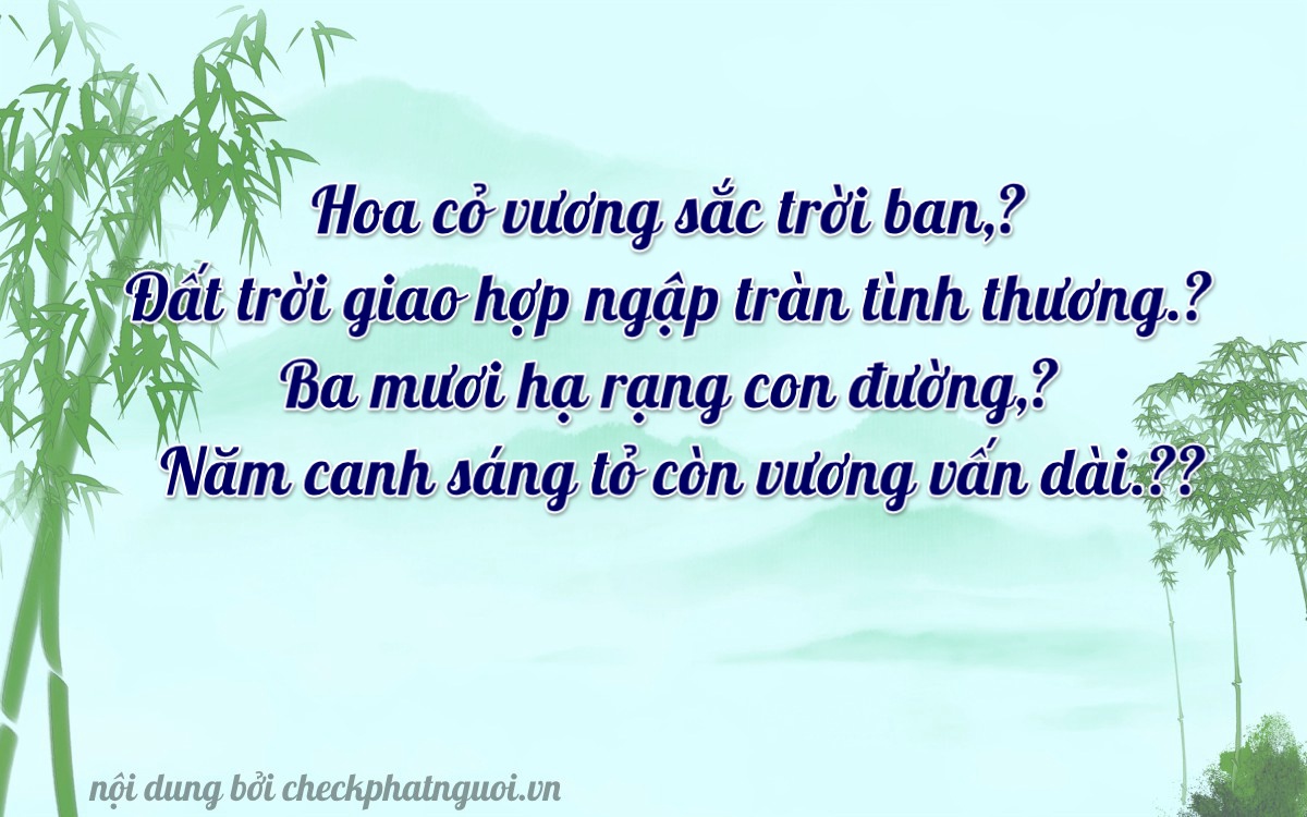 Bài thơ ý nghĩa cho <b>biển số 27A-04558</b> tại website checkphatnguoi.vn