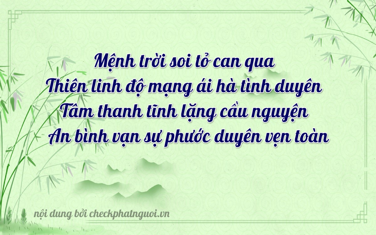 Bài thơ ý nghĩa cho <b>biển số 27A-04948</b> tại website checkphatnguoi.vn