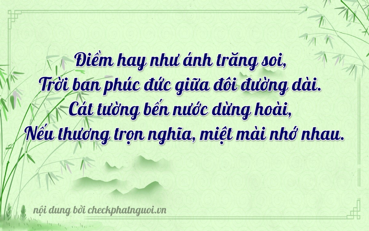 Bài thơ ý nghĩa cho <b>biển số 27A-05506</b> tại website checkphatnguoi.vn