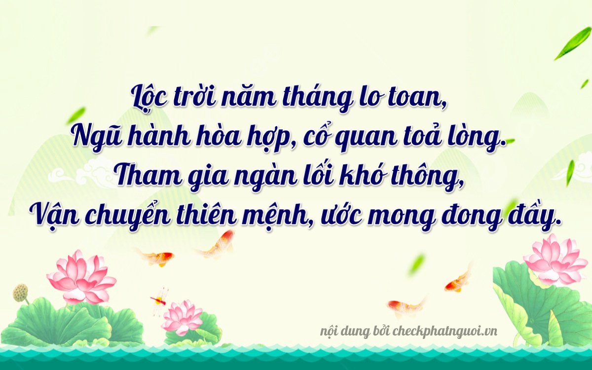 Bài thơ ý nghĩa cho <b>biển số 27A-05678</b> tại website checkphatnguoi.vn