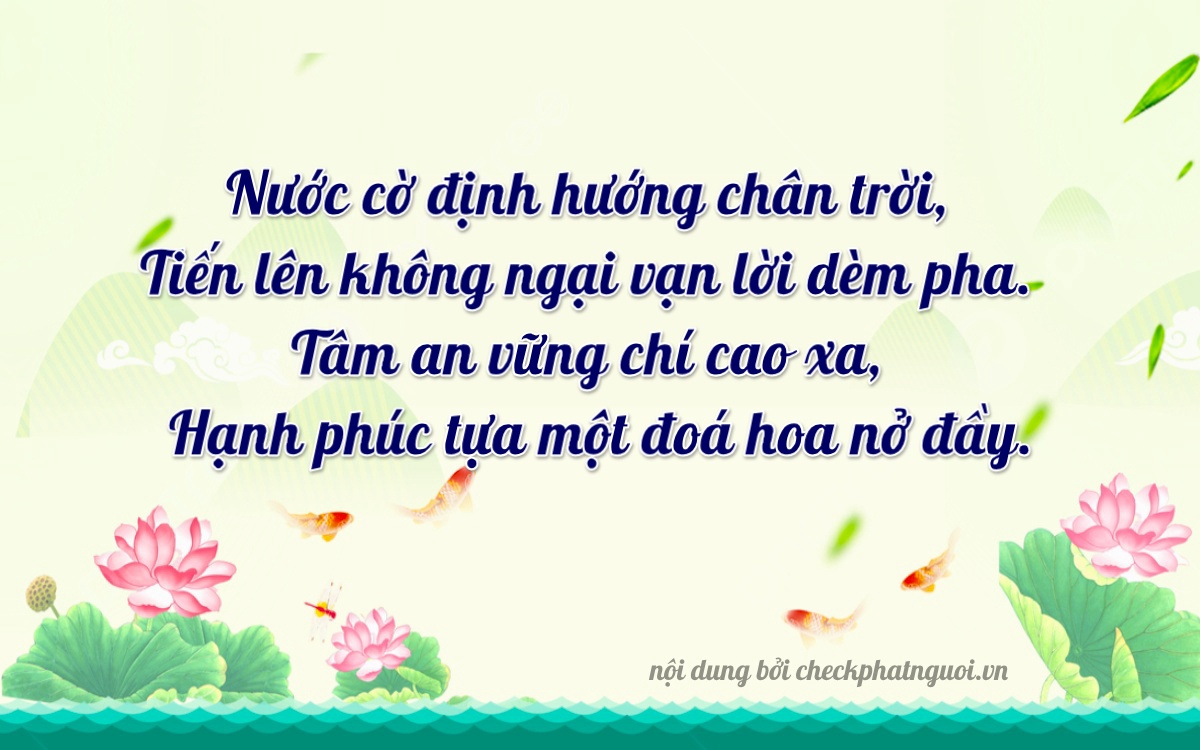 Bài thơ ý nghĩa cho <b>biển số 27A-10706</b> tại website checkphatnguoi.vn
