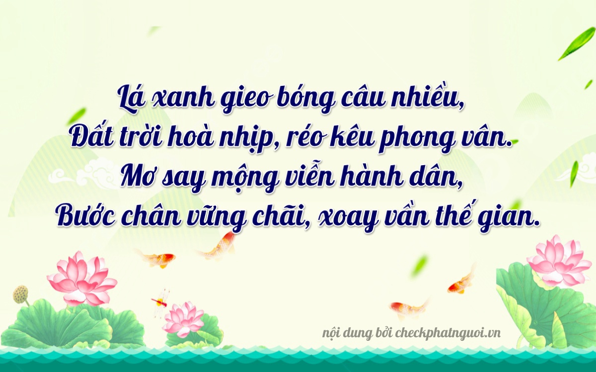 Bài thơ ý nghĩa cho <b>biển số 27AA-03108</b> tại website checkphatnguoi.vn