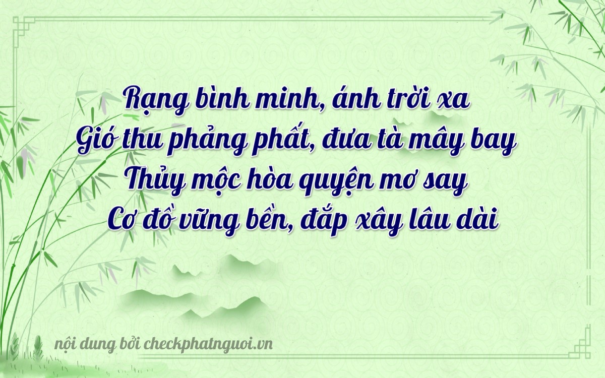 Bài thơ ý nghĩa cho <b>biển số 27AA-05406</b> tại website checkphatnguoi.vn