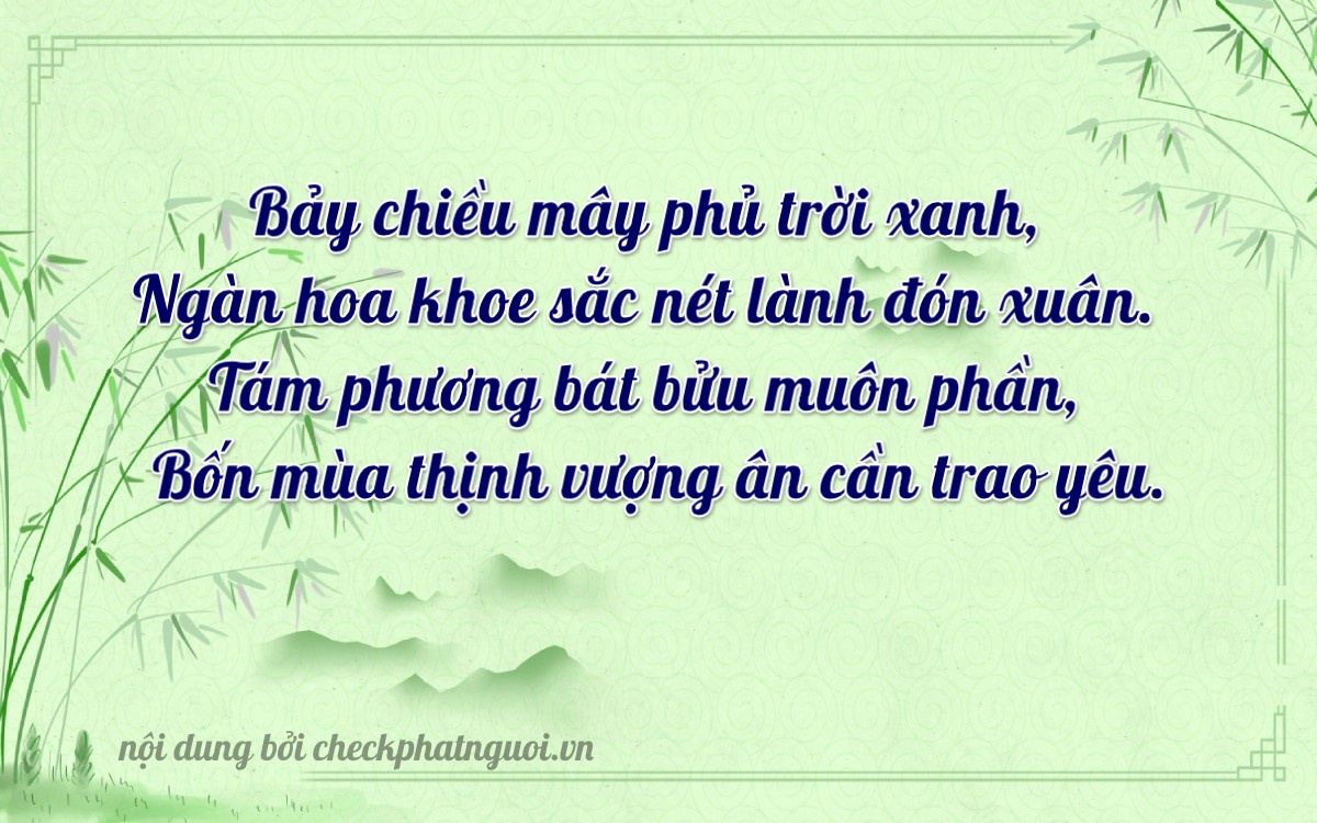 Bài thơ ý nghĩa cho <b>biển số 27AA-07875</b> tại website checkphatnguoi.vn