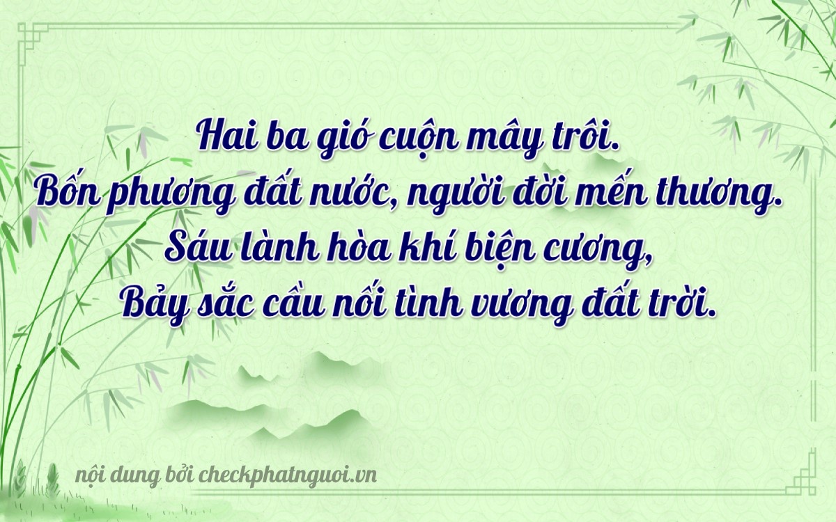 Bài thơ ý nghĩa cho <b>biển số 27AA-23467</b> tại website checkphatnguoi.vn